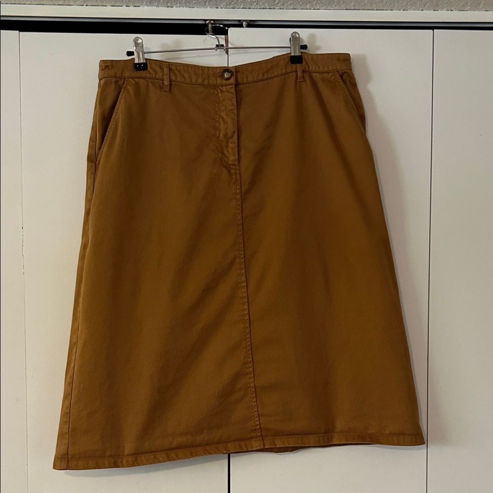 Orvis A-Line Skirt in Caramel 18